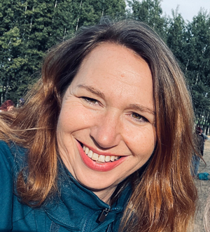 woman smiling at camera